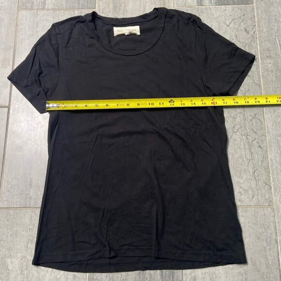 Road To Nowhere Crewneck Cotton Relaxed Fit Short Sleeve Tee Shirt Black Medium - Picture 6 of 7